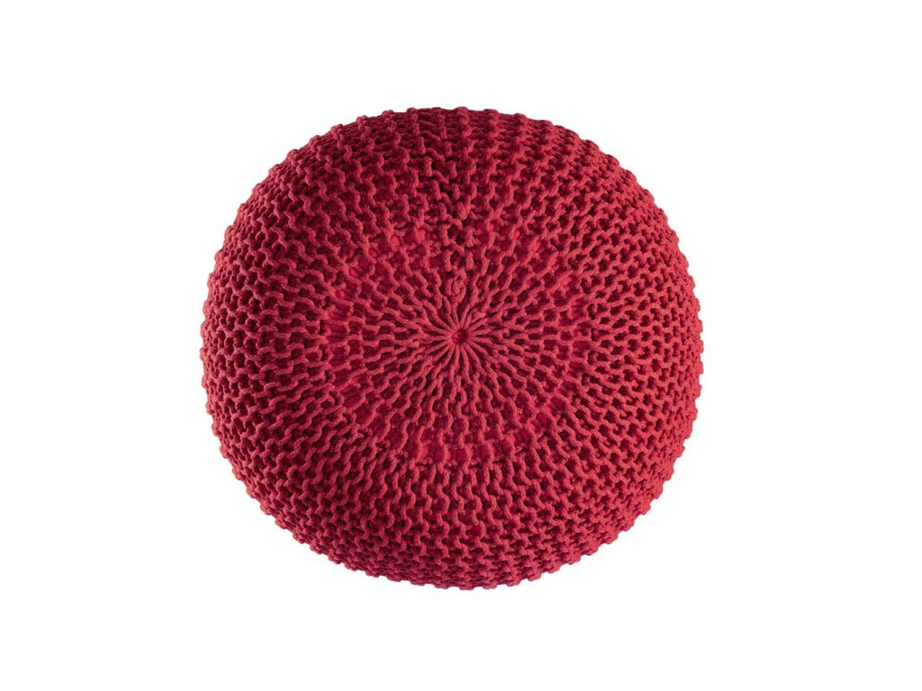 Pouf PREMIUM ø45cm Zitkruk Gehaakte poef Binnen Terras Zwembad Tuin Duurzaam