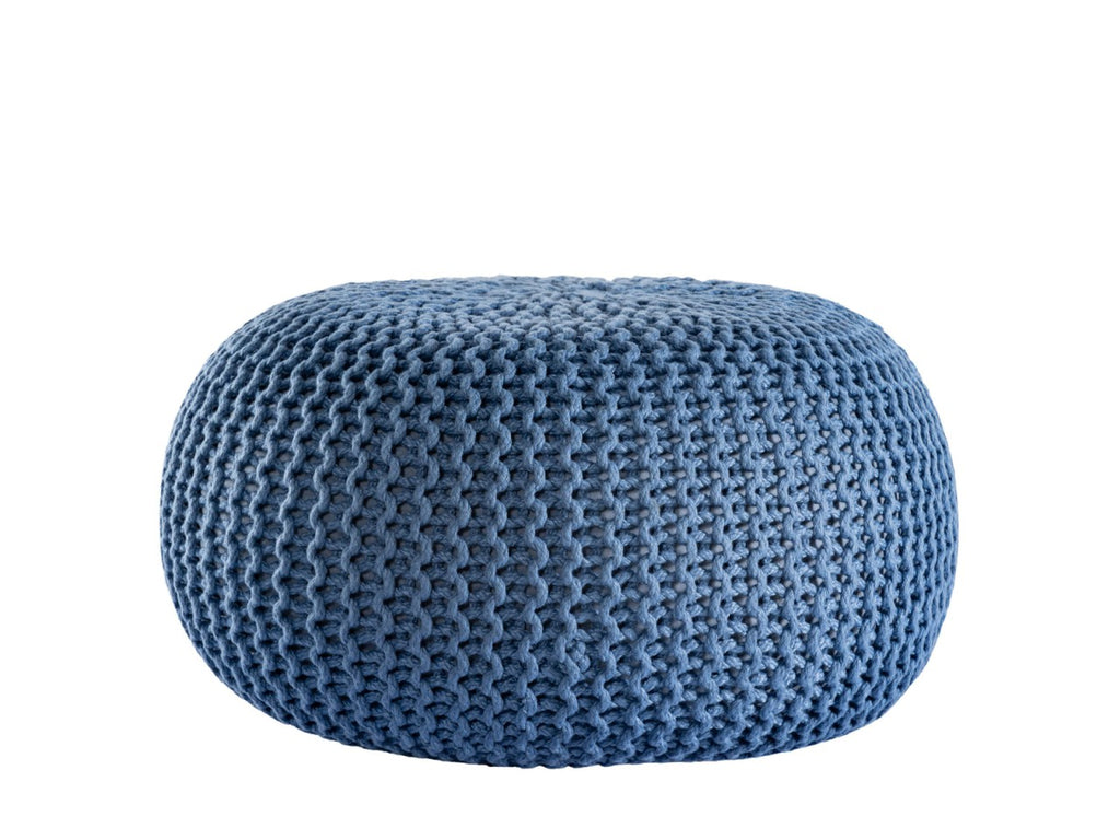Pouf PREMIUM ø45cm Zitkruk Gehaakte poef Binnen Terras Zwembad Tuin Duurzaam