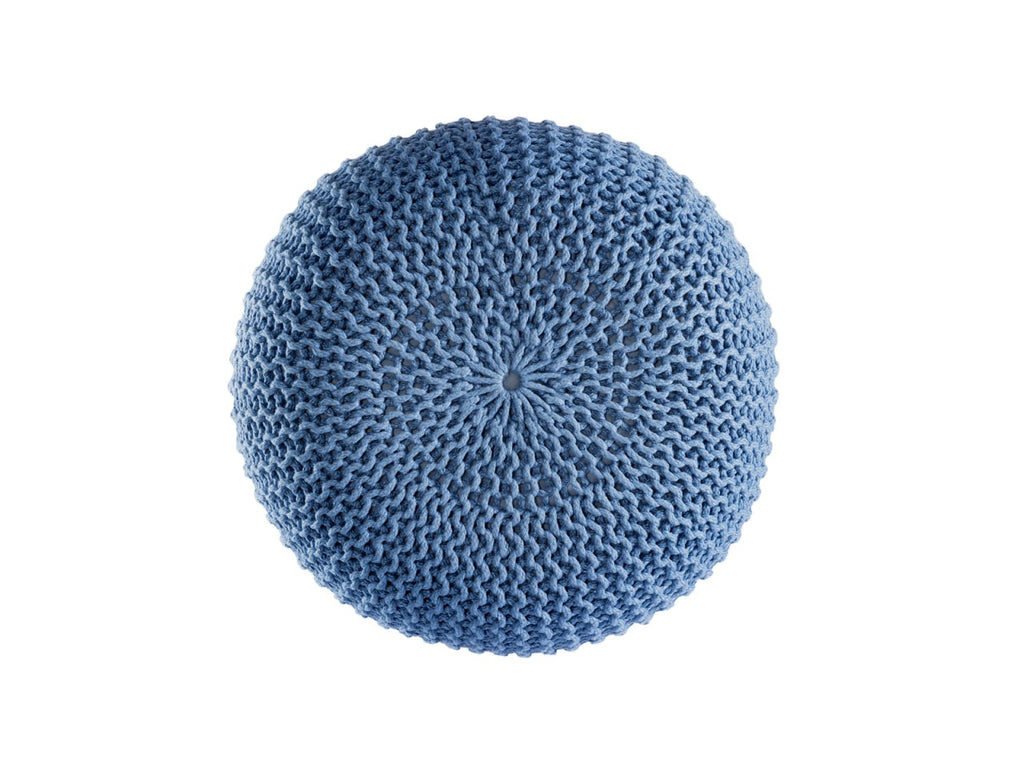 Pouf PREMIUM ø45cm Zitkruk Gehaakte poef Binnen Terras Zwembad Tuin Duurzaam