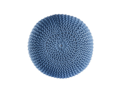 Pouf PREMIUM ø45cm Zitkruk Gehaakte poef Binnen Terras Zwembad Tuin Duurzaam