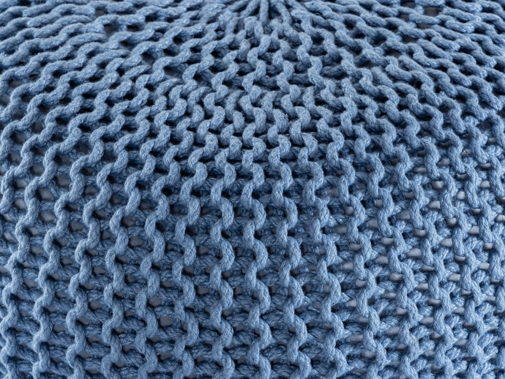 Pouf PREMIUM ø45cm Zitkruk Gehaakte poef Binnen Terras Zwembad Tuin Duurzaam