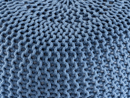 Pouf PREMIUM ø45cm Zitkruk Gehaakte poef Binnen Terras Zwembad Tuin Duurzaam