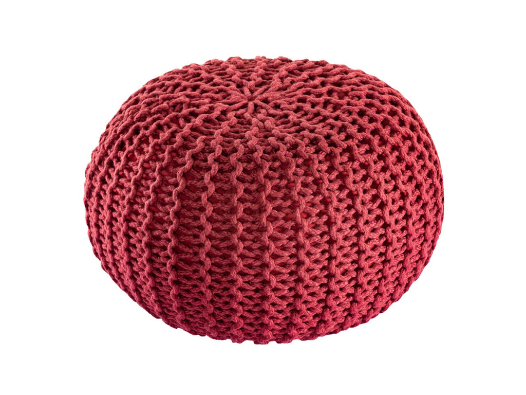 Pouf PREMIUM ø45cm Zitkruk Gehaakte poef Binnen Terras Zwembad Tuin Duurzaam