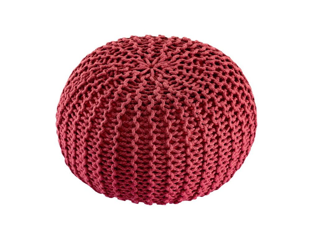 Pouf PREMIUM ø45cm Zitkruk Gehaakte poef Binnen Terras Zwembad Tuin Duurzaam