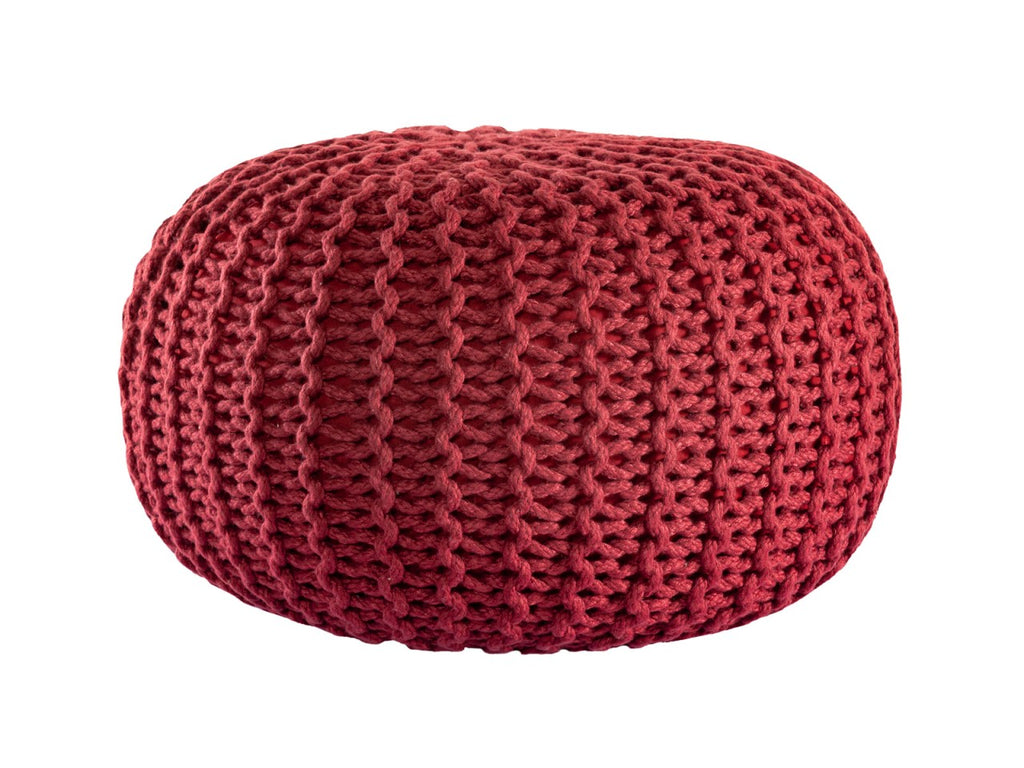 Pouf PREMIUM ø45cm Zitkruk Gehaakte poef Binnen Terras Zwembad Tuin Duurzaam