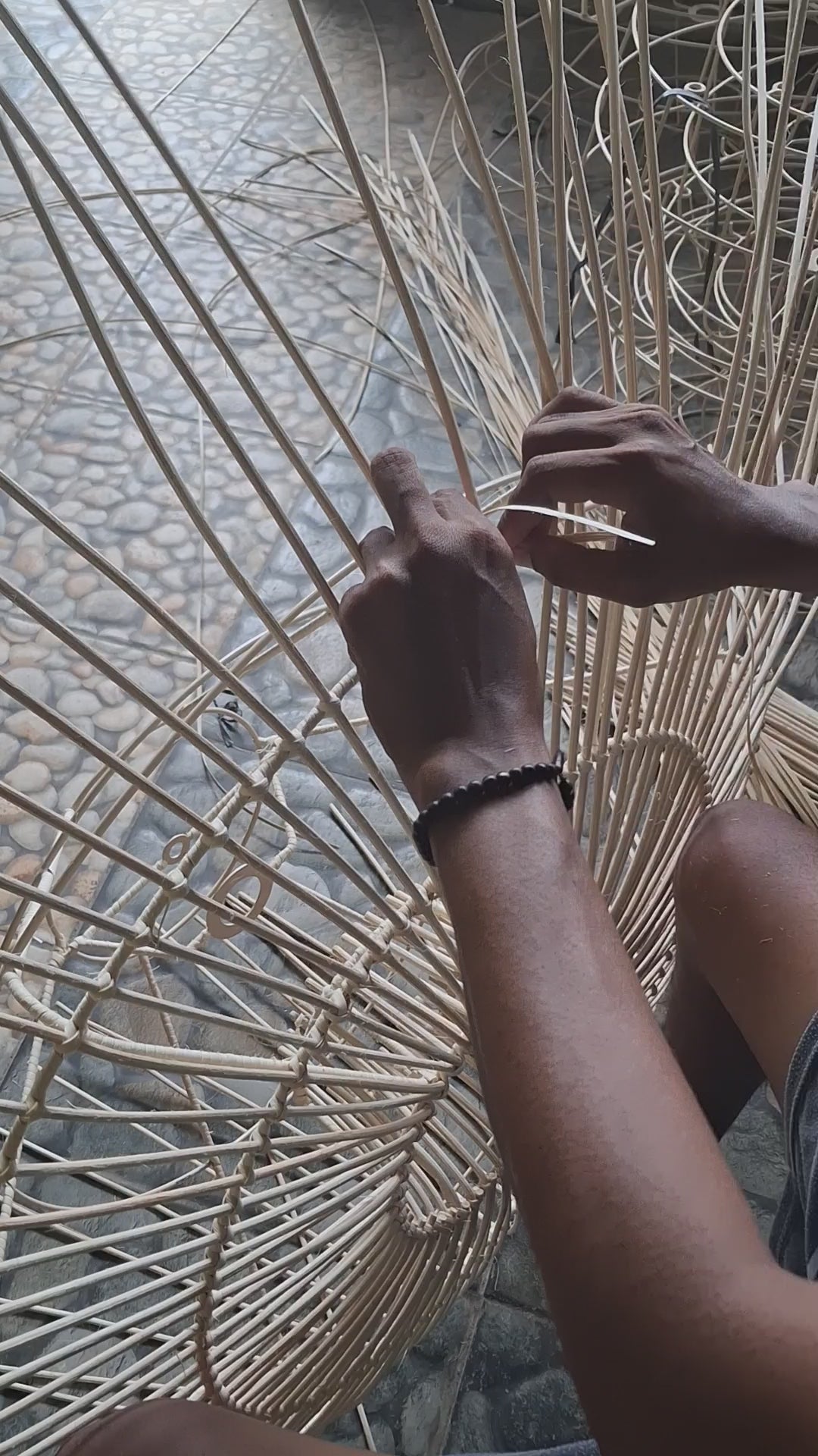 Belvivere Radu Hanglamp - handgemaakt van fijn gevlochten rotan