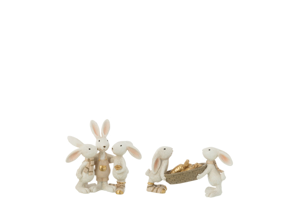 Rabbit Carrots + Hug Resin Mix, Set Of 2