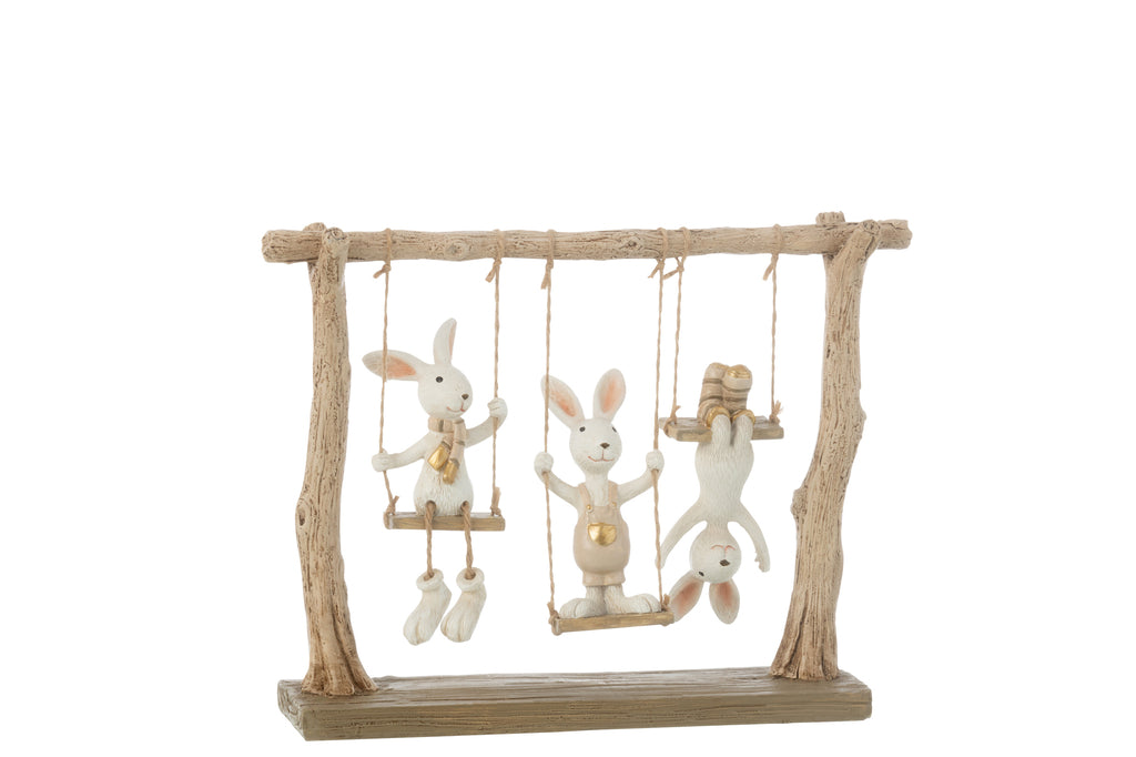 Rabbits On Swing Resin Mix