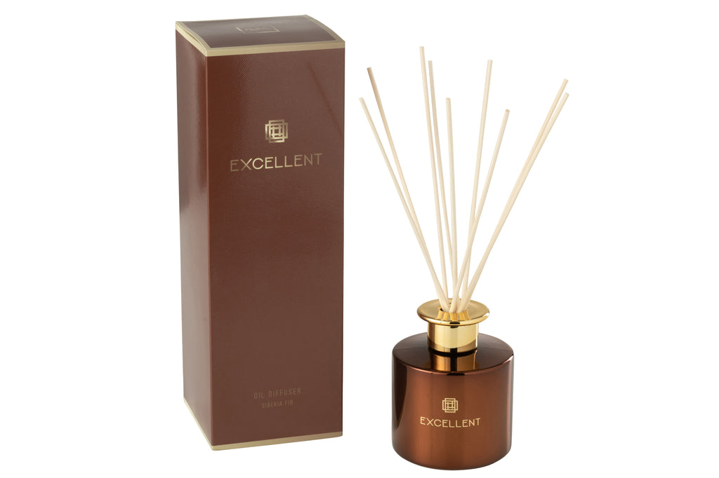 Geurolie + stokjes Uitstekend Siberische spar Bruin