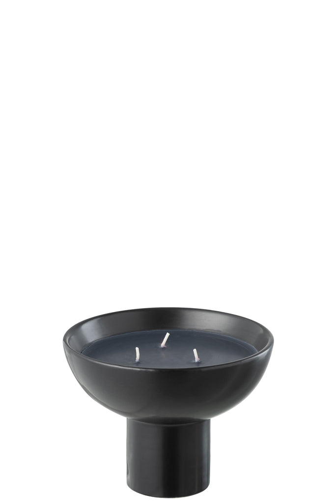 Scented Candle Ceramic Cup Black Small-12H