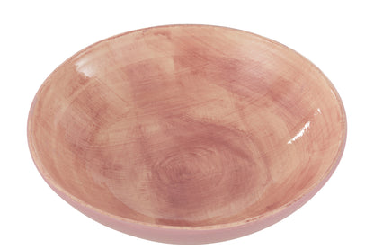 J-Line BOWL HANDPAINTED CERAMIC PINK