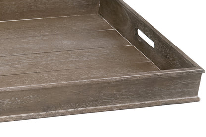 Set 2 dienblad Wd Grey W 71x51x8cm