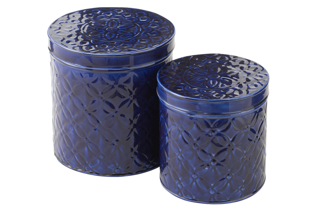 Set van 2 Box Pag Iron Blauw