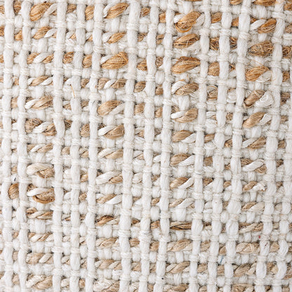 Sitzpouf vierkant Zithocker Jute 45x45x45cm Decoratieve kruk natuurlijke Jute kruk Vloerkussen Voetenbank