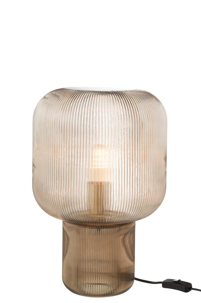 Tafellamp Glas Bruin