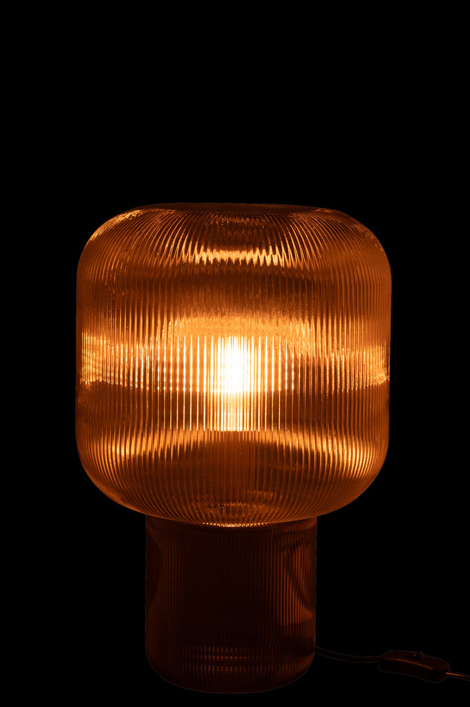 Tafellamp Glas Bruin