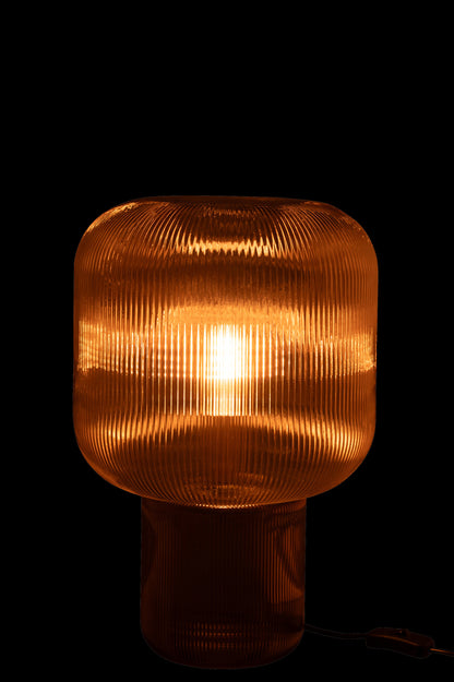 Tafellamp Glas Bruin