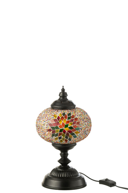 Tafellamp Mozaïek Glas/Metaal Oranje