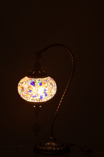 Tafellamp Mozaïek Hangend Glas/Metaal Oranje