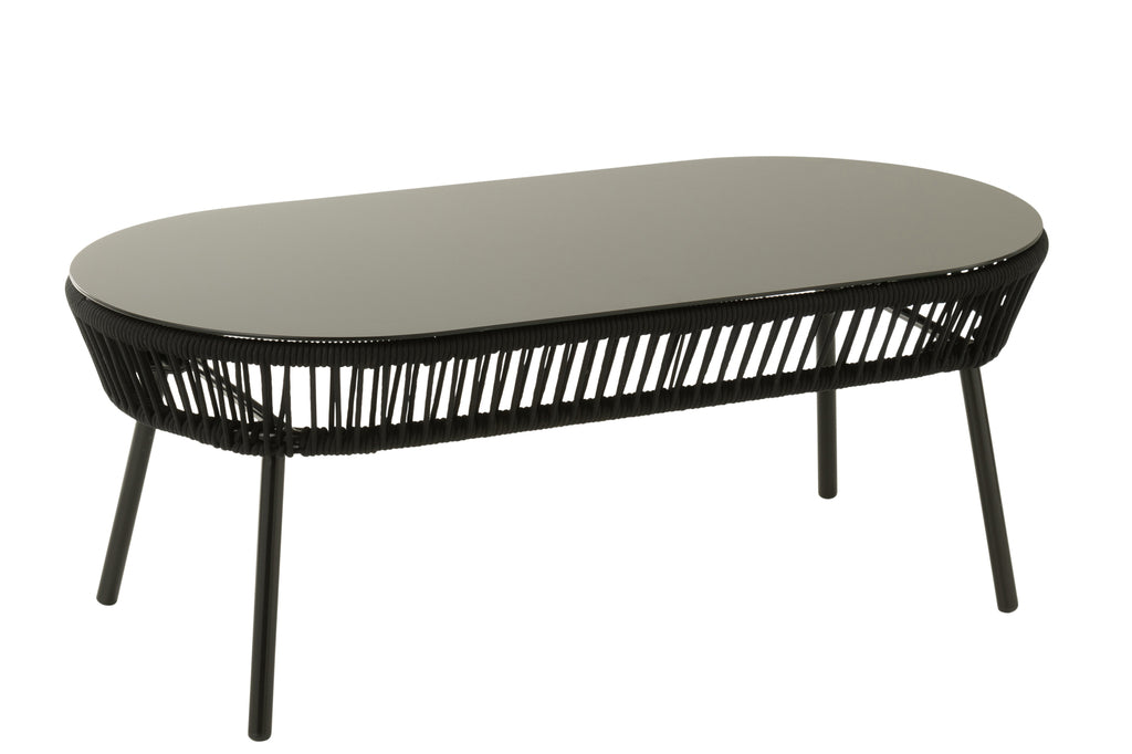 Table Poa Steel/Polyethylene Black