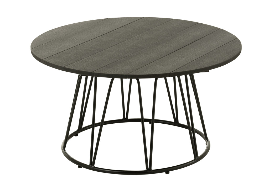 Table Zoa Steel/Polyethylene Black