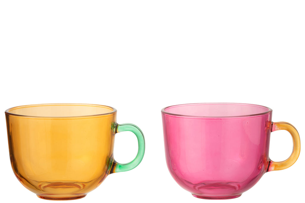 Theekopje Bor Glas Mix Assortiment Van 2