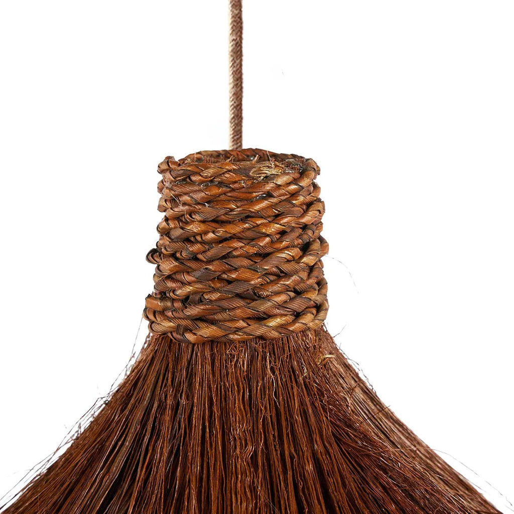 De Rayung Hut hanglamp, kleur: terracotta - L