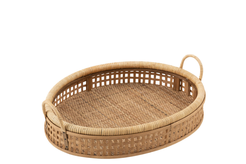 Plank Pick Rattan/Bamboe Natuurlijk Klein