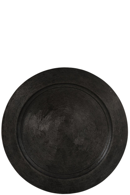 Lade Ronde Aluminium Zwart