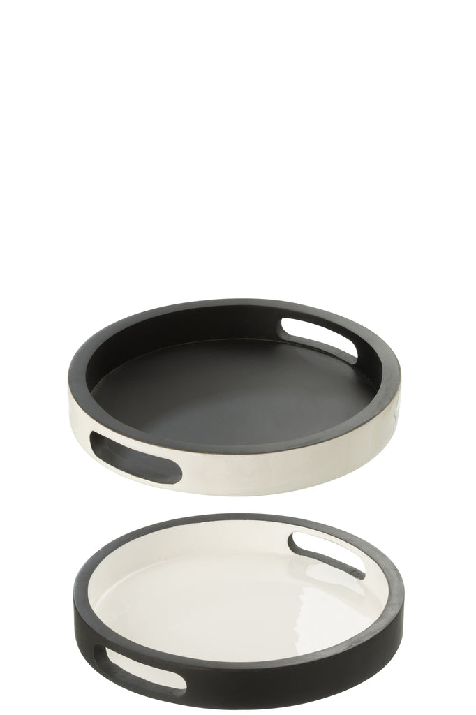 Lade Vik Hout Zwart/Wit Assortiment Van 2