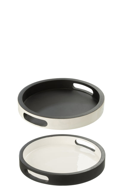 Lade Vik Hout Zwart/Wit Assortiment Van 2