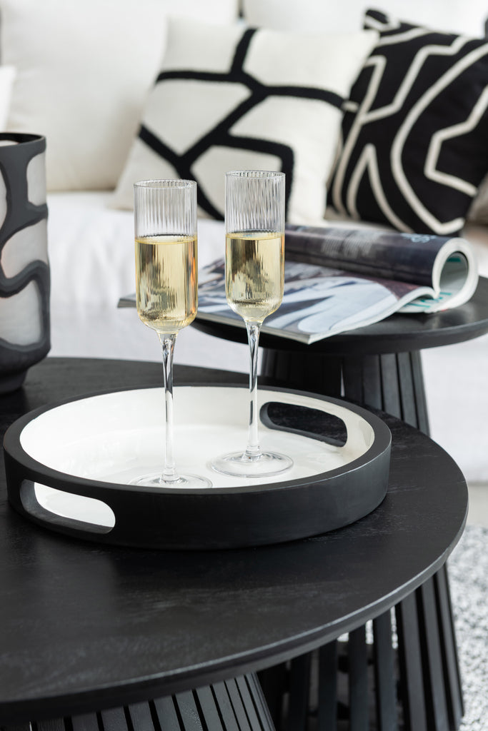 Lade Vik Hout Zwart/Wit Assortiment Van 2