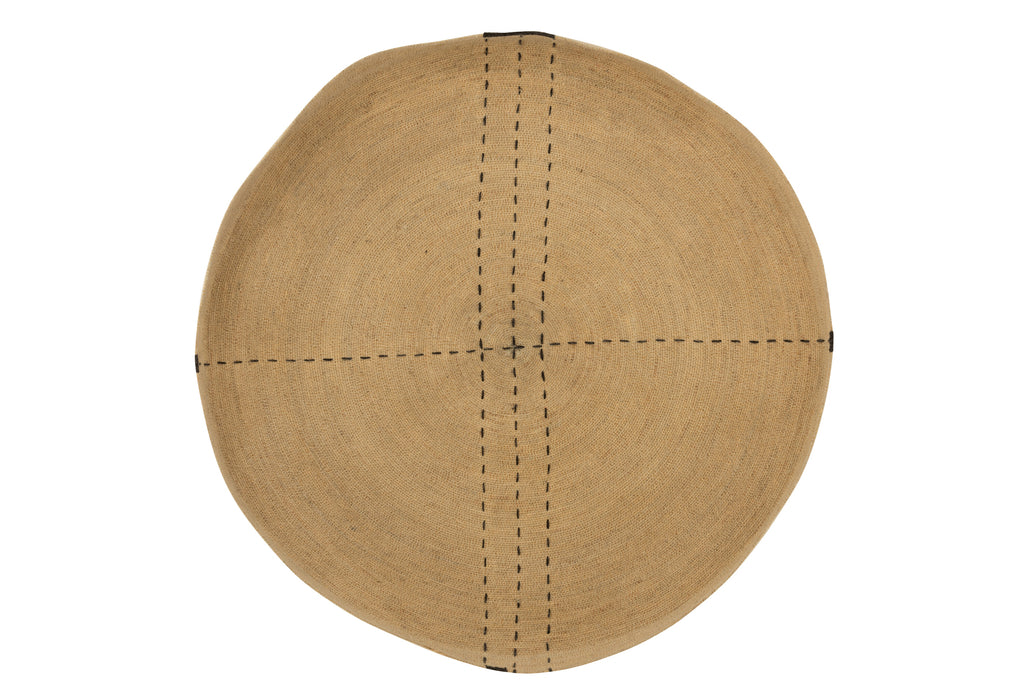 Lade Wanddecoratie Gestippelde Lijnen Zeegras Natuur/Zwart