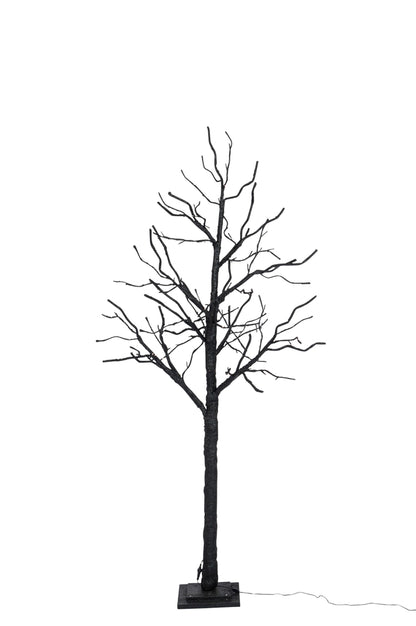 Boom Bare + 78 Warm Witte Leds + Adapterkabel 3M Glitter Zwart Groot