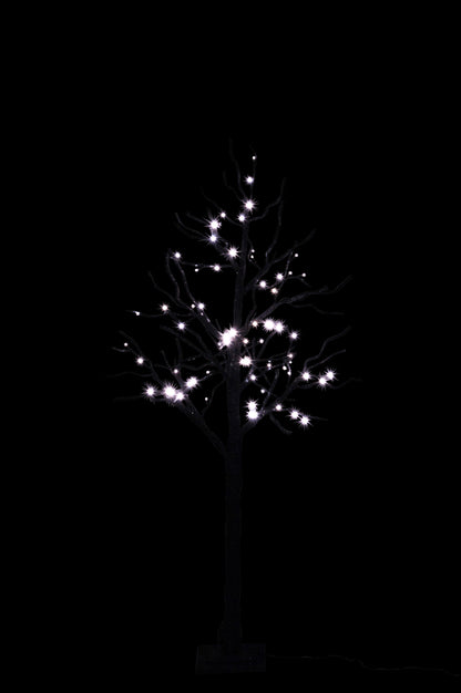 Boom Bare + 78 Warm Witte Leds + Adapterkabel 3M Glitter Zwart Groot