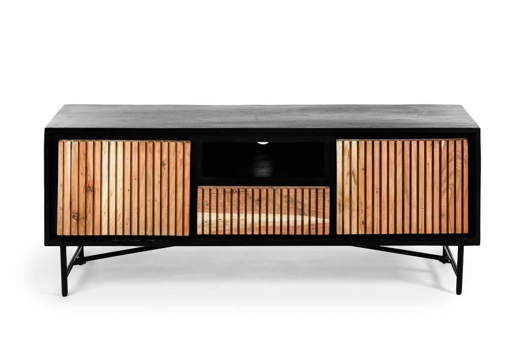 TV cabinet, 140 cm, W420 acacia pure