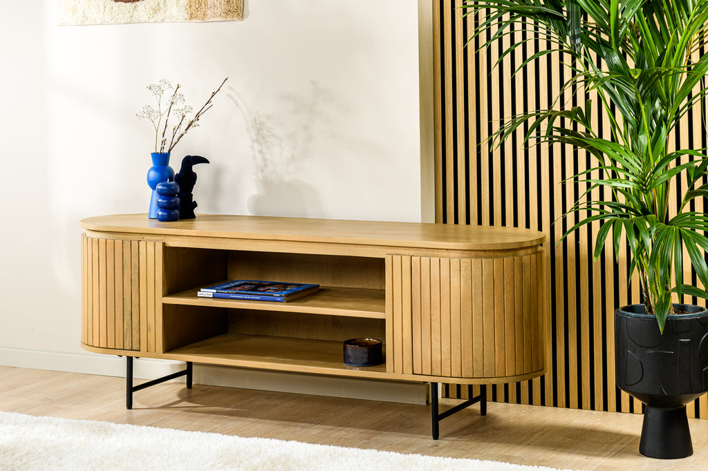 TV cabinet 2D, 155 cm, B180 natural