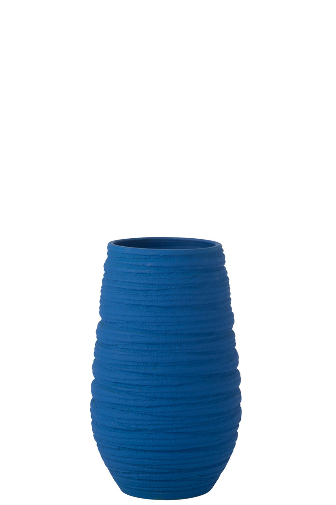 VAAS FIESTA KERAMIEK BLAUW GROOT