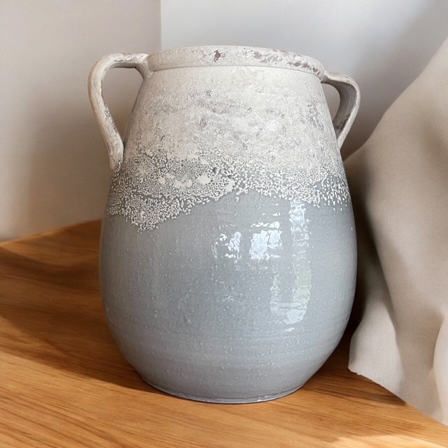 Terracotta Vaas Grijs-Wit – Stijlvol van ons eigen merk Belvivere