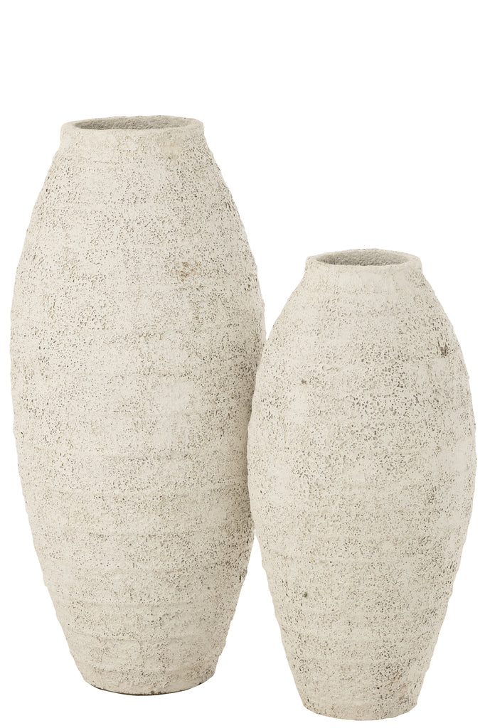 Vaas Antique Cement White Large