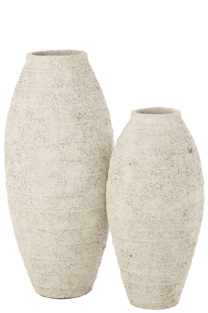 Vaas Antique Cement White Large