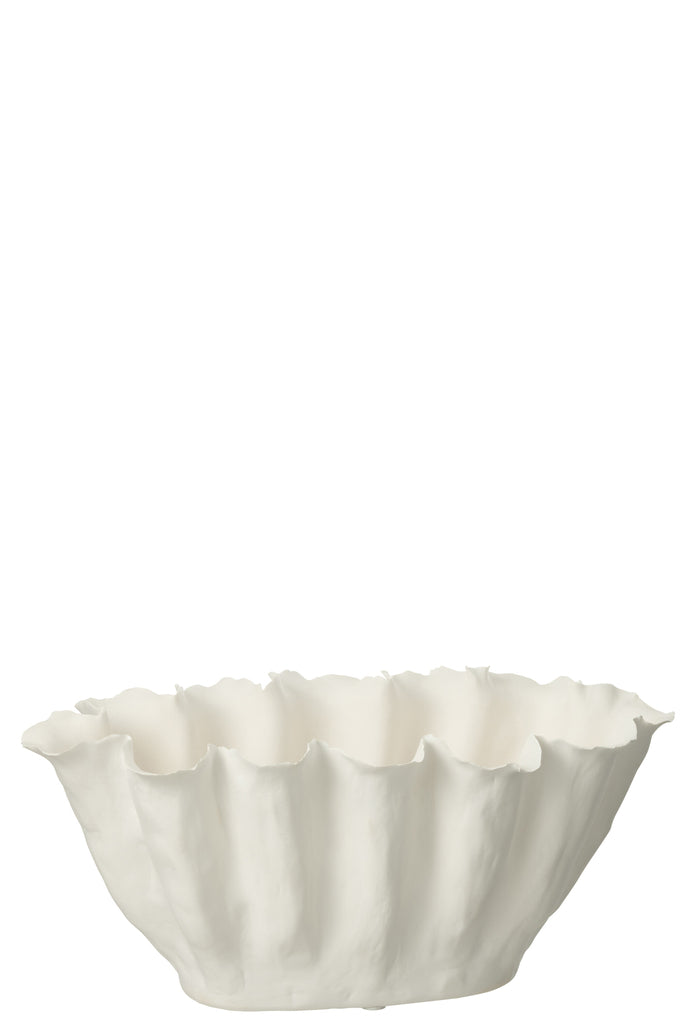 Vaas Calyx Ceramic White Small