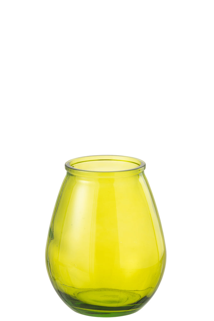 Vaas Ei Glas Geel Klein