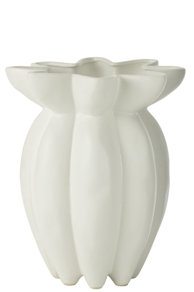 Vaas Lotus Ceramic White Large