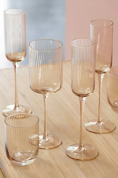 J-Line Glas Champagne Louise Amberglas