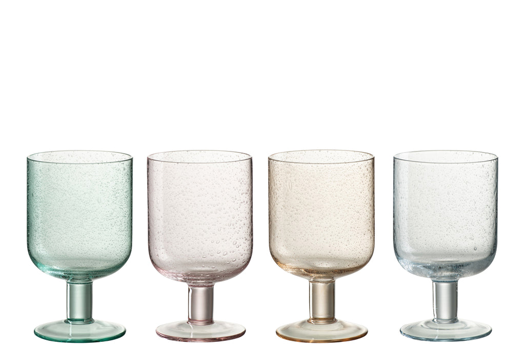 J-Line Glas Wijn Tommy Glas Mix Assortiment Van 4