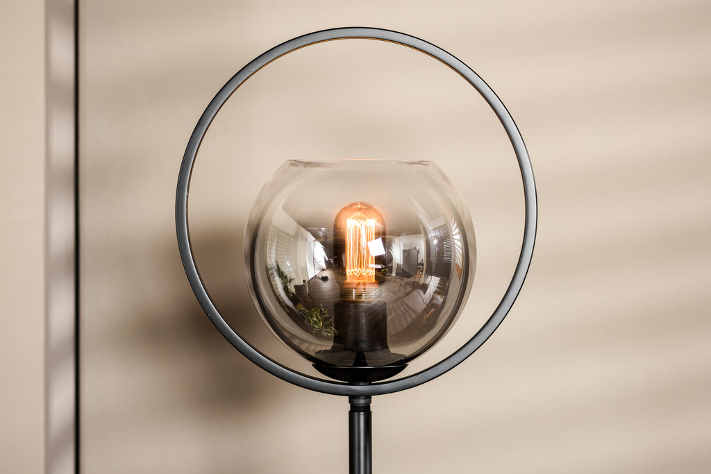 Floor lamp, 1-light, V340 smoke glass