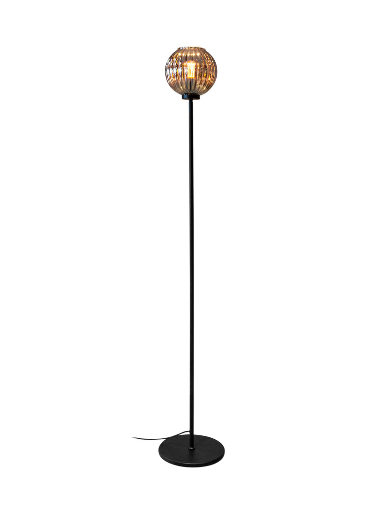 Floor lamp, 1-light, V340 smoke glass