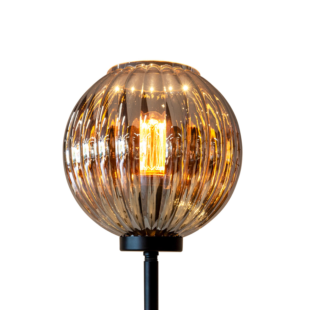 Floor lamp, 1-light, V340 smoke glass