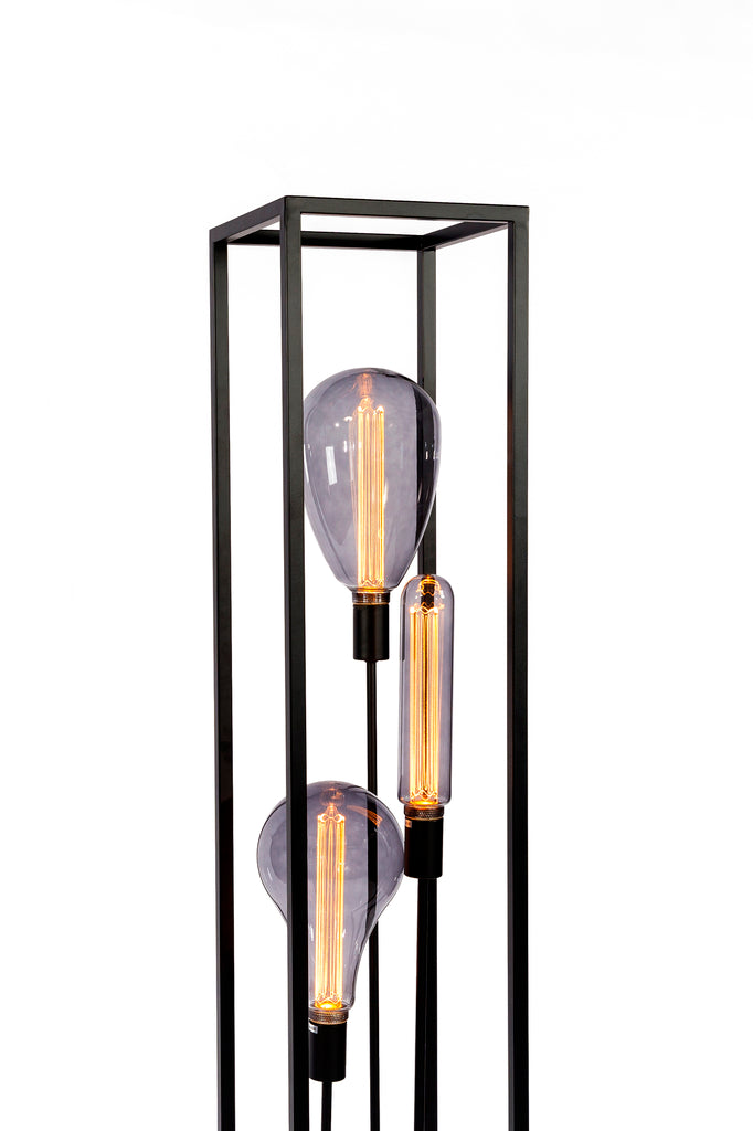 Floor lamp, 3 lights, V340 black